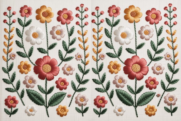 Boho Floral Embroidery Pattern Review