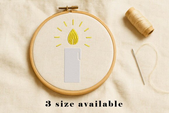 Candle Light Embroidery Design: A Thoughtful Touch for Personalized Gifts