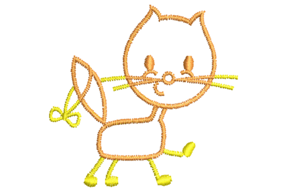 Cute Cartoon Cat Embroidery Design Review for Real-World Projects