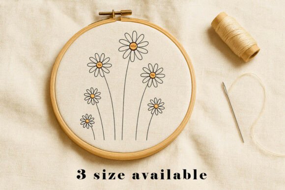 Daisy Flower Line Embroidery File: A Designer’s Review for Small Business Branding