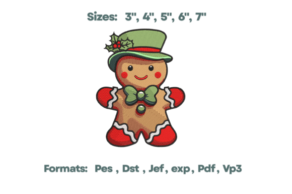 Gingerbread with Hat Embroidery: A Designer’s Review for Personalized Gifts