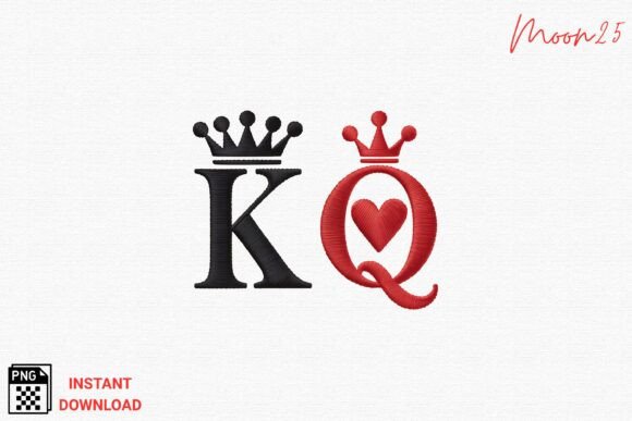 King and Queen Embroidery PNG Review for Etsy Sellers