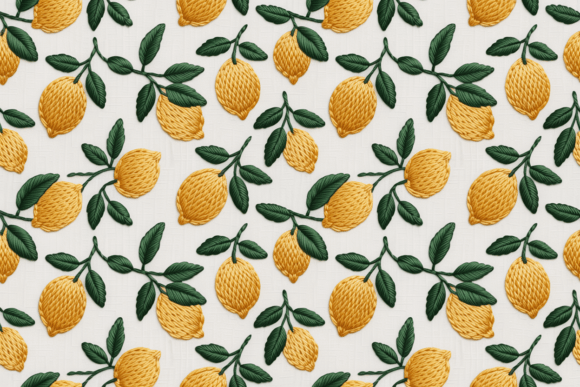 Lemon Embroidery Seamless Pattern: A Craft Fair Sellerβs Review